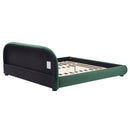 Dark Green Velvet Bed Frame by HouseOfZazla