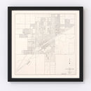 Vintage Map of Abilene, Texas 1930