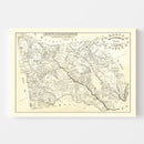 Vintage Map of Montgomery County, Texas 1933
