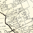Vintage Map of Montgomery County, Texas 1933
