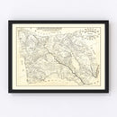 Vintage Map of Montgomery County, Texas 1933