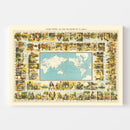 Jules Verne Around The World In 80 Days Map 1870