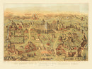 Vintage Map of Jerusalem, Israel 1871
