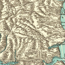 Vintage Puget Sound Map 1910