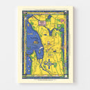 Vintage Map of Seattle, Washington 1927