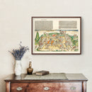 Vintage Holy Land Map 1493