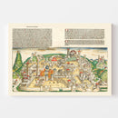 Vintage Holy Land Map 1493