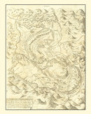 Vintage Map of Jerusalem, Israel 1572