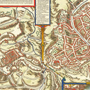 Vintage Map of Jerusalem, Israel 1575