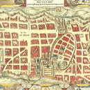 Vintage Map of Jerusalem, Israel 1643