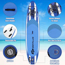 10.6 Feet Inflatable Paddle Board with Carry Bag by LJGDeals