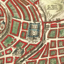Vintage Map of Jerusalem, Israel 1690