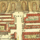 Vintage Map of Jerusalem, Israel 1702