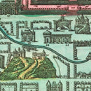 Vintage Map of Jerusalem, Israel 1730