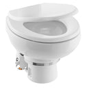 Dometic MasterFlush 7160 White Electric Macerating Toilet w/Orbit Base, Raw Water Flush - 12V