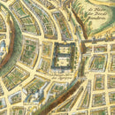 Vintage Map of Jerusalem, Israel 1740