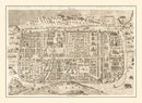 Vintage Map of Jerusalem, Israel 1800