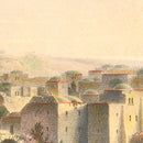 Vintage Map of Jerusalem, Israel 1838