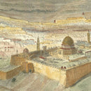 Vintage Map of Jerusalem, Israel 1847