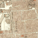 Vintage Map of Jerusalem, Israel 1900