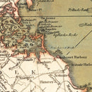 Vintage Map of the Seat of War in New England 1775