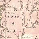 Vintage Map of French & Indian War 1757