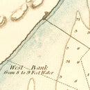 Vintage Entrance of Hudson River Map 1776