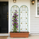 2 Pack Metal Garden Trellis 71" x 19.7"
