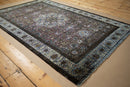 4x7 Antique Silk Kashan Rug