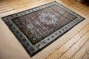 4x7 Antique Silk Kashan Rug