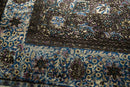 4x7 Antique Silk Kashan Rug