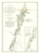 Vintage Lake Champlain Map 1776
