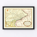 Vintage Map of the War in Philadelphia 1777