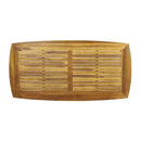 Outdoor Dining Table with Acacia Wood Frame, Teak