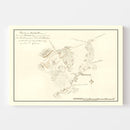 Vintage Battle of Monmouth Map 1778