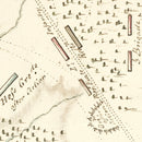 Vintage Battle of Monmouth Map 1778
