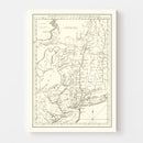 Vintage Hudson River Map 1778