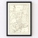 Vintage Hudson River Map 1778