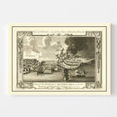 Vintage Battle of Bunker Hill Map 1775