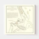 Vintage Fort Penobscot Map 1785