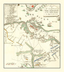 Vintage Map of York & Gloucester 1785