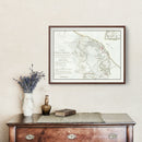 Vintage Battle of Yorktown Map 1787