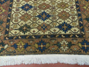 4' X 5' Antique Handmade Caucasian Kazak Shirvan Wool Rug Snow Flakes