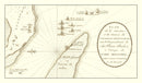 Vintage Battle of Sullivan's Island Map 1787