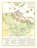 Vintage Yorktown & Gloucester Map 1788