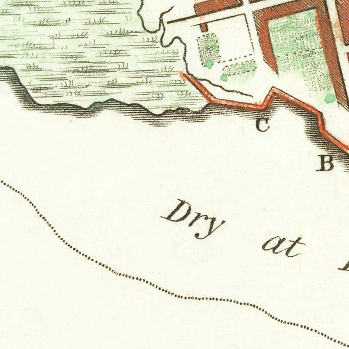 Vintage Fort Moultrie Map 1780, photo 2 of 5