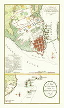 Vintage Fort Moultrie Map 1780