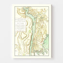 Vintage New York & East New Jersey War Map 1793