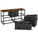 Wood Dresser Storage Unit Side Table Display Organizer by LJGDeals