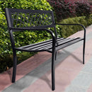 Bench Deck with Steel Frame for outdoor by LJGDeals